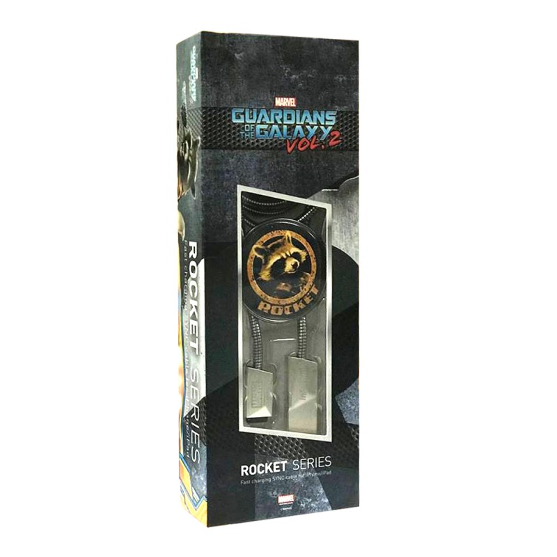 Infothink Marvel Guardian of the Galaxy ROCKET Series (iPhone/iPad) USB Fast Charging Cable